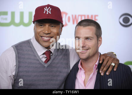 LL Cool J (L) und Chris O'Donnell nehmen an der CBS, CW, CBS Television Studios und Showtime Television Critics Association party in San Marino, Kalifornien am 3. August 2009. UPI/Phil McCarten Stockfoto