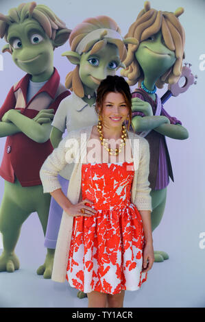 Schauspielerin Jessica Biel, die Stimme von Neera in der animierten motion picture Komödie 'Planet 51', die Premiere des Films in der Westwood Abschnitt von Los Angeles am 14. November 2009 besucht. UPI/Jim Ruymen Stockfoto