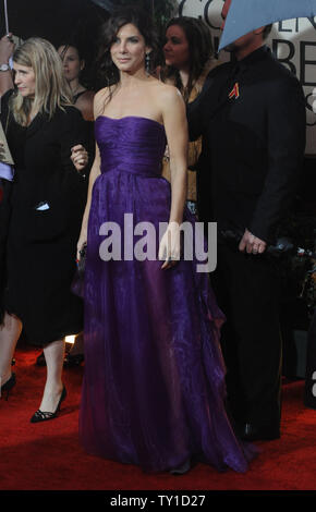 Sandra Bullock kommt bei der 67. jährlichen Golden Globe Awards im Beverly Hilton am 17 Januar, 2010 in Beverly Hills, Kalifornien. UPI/Jim Ruymen Stockfoto