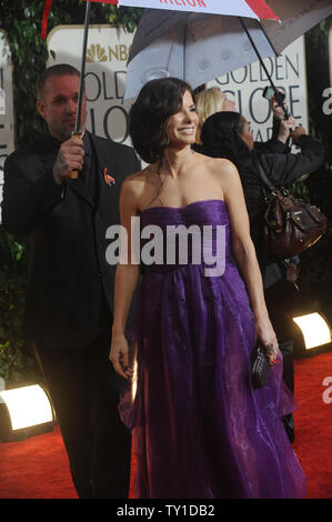 Sandra Bullock kommt bei der 67. jährlichen Golden Globe Awards im Beverly Hilton am 17 Januar, 2010 in Beverly Hills, Kalifornien. UPI/Jim Ruymen Stockfoto