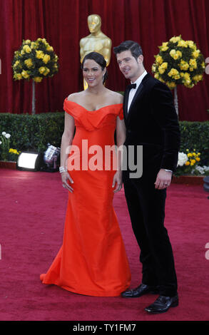 Paula Patton trifft mit Ehemann Robin Thicke am 82. jährlichen Academy Awards in Hollywood am 7. März 2010. UPI/David Silpa Stockfoto