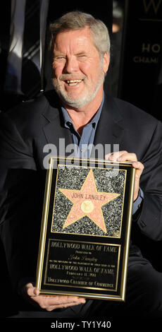 John Langley ist an einer Zeremonie, wo der Produzent der TV-Realität Serie 'Bullen' erhält einen Stern auf dem "Hollywood Walk of Fame" in Hollywood" in Los Angeles am Februar 11, 2011 gesehen. UPI/Phil McCarten Stockfoto