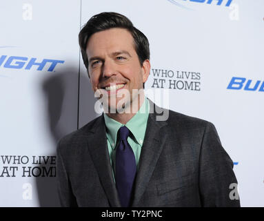 Ed Helms, der Mitglied in der motion picture Komödie 'Jeff, der zu Hause lebt, besucht die Premiere des Films an der Directors Guild of America in Los Angeles am 7. März 2012. UPI/jim Ruymen Stockfoto