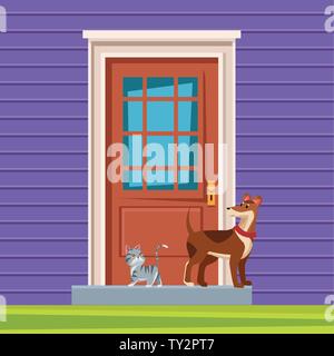 Haustiere und pet-Symbol Stock Vektor