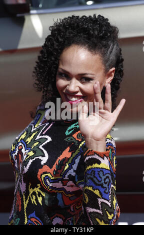 Sängerin Elle Varner kommt für die BET Awards 12 im Shrine Auditorium in Los Angeles am 1. Juli 2012. UPI/Jonathan Alcorn Stockfoto