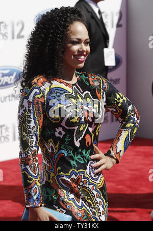 Sängerin Elle Varner kommt für die BET Awards 12 im Shrine Auditorium in Los Angeles am 1. Juli 2012. UPI/Jonathan Alcorn Stockfoto