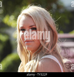 US olympischen Skifahrer Lindsey Vonn kommt für die ESPY Awards bei Nokia Theater in Los Angeles am 11. Juli 2012. UPI/Phil McCarten Stockfoto