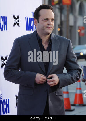 Vince Vaughn, ein Ensemble in der motion picture sci-fi-Komödie "Watch", die Premiere des Films am Grauman's Chinese Theater in Hollywood" in Los Angeles am 23. Juli 2012 besucht. UPI/Jim Ruymen Stockfoto