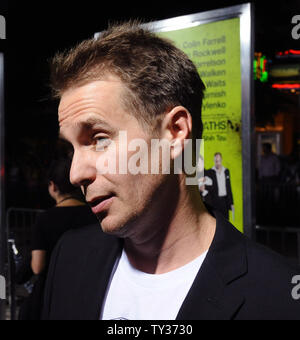 Schauspieler Sam Rockwell, der Mitglied in der motion picture'S Verbrechen Komödie auch Psychopathen", die Premiere des Films im Bruin Theater im Westwood Abschnitt von Los Angeles am 1. Oktober 2012 besucht. UPI/Jim Ruymen Stockfoto