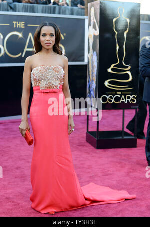 Kerry Washington kommt auf dem roten Teppich an der 85. Academy Awards in Hollywood und Highlands Zentrum im Hollywood Abschnitt von Los Angeles, am 24. Februar, 2013. UPI/Kevin Dietsch Stockfoto