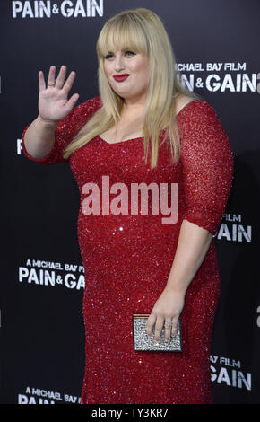 Ensemble Rebel Wilson besucht die Premiere des Films "Pain & Gain' an der TCL Chinese Theatre in Hollywood" in Los Angeles am 22. April 2013. UPI/Phil McCarten Stockfoto