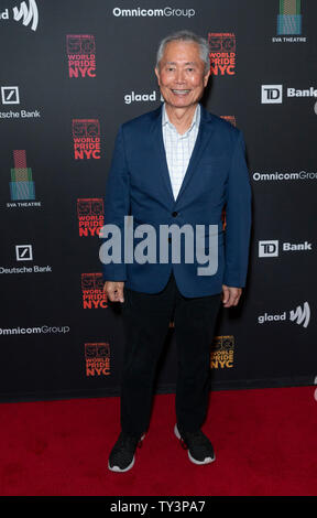 New York, NY - 26. Juni 2019: George Takei besucht Stonewall 50 Welt Stolz NYC Gamechangers in Partnerschaft mit glaad in der SVA Theater Stockfoto