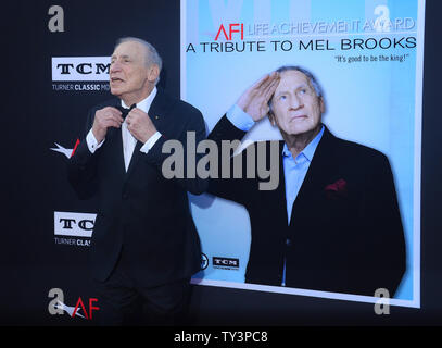 Regisseur Mel Brooks besucht die 41. AFI Life Achievement Award Tribut an Bäche an den Dolby Theatre in Hollywood" in Los Angeles am 6. Juni 2013. UPI/Jim Ruymen Stockfoto