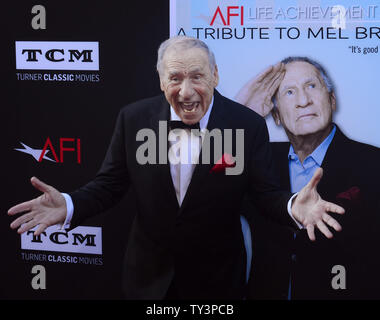 Regisseur Mel Brooks besucht die 41. AFI Life Achievement Award Tribut an Bäche an den Dolby Theatre in Hollywood" in Los Angeles am 6. Juni 2013. UPI/Jim Ruymen Stockfoto