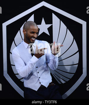 Schauspieler Ricky Whittle besucht die Premiere des sci-fi-film 'Pacific Rim', am Dolby Theatre in Hollywood" in Los Angeles am 9. Juli 2013. UPI/Jim Ruymen Stockfoto