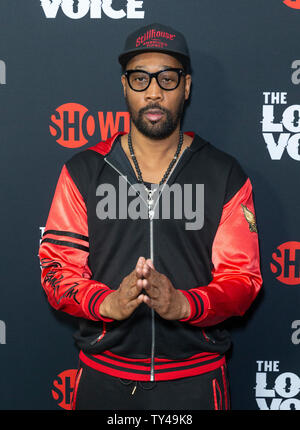 New York, NY - 24. Juni 2019: RZA besucht Premiere der lautesten Stimme von Shotime Netzwerk am Pariser Theater Stockfoto