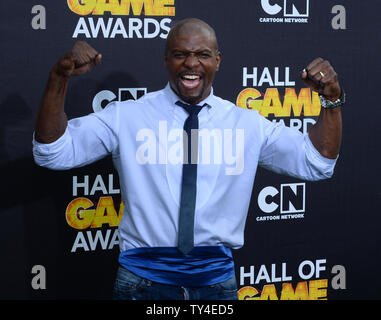 Schauspieler Terry Crews besucht Cartoon Network der vierten jährlichen Hall of Game Awards an Barker Hangar in Santa Monica, Kalifornien am 15. Februar 2014. UPI/Jim Ruymen Stockfoto