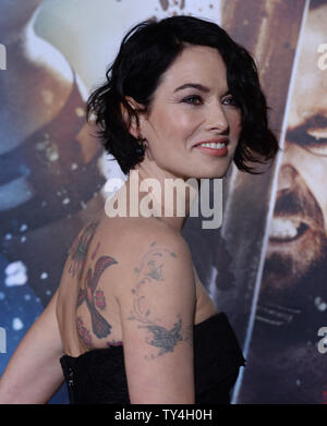 Schauspielerin Lena Headey besucht die Premiere des Motion picture Kriegsdrama "300: Aufstieg eines Reiches' bei TCL Chinese Theatre in Hollywood" in Los Angeles am 4. März 2014. Storyline: Griechische general Themistokles führt die Anklage gegen eindringenden Persischen Kräfte führte, die von Sterblichen - gedreht - Gott Xerxes und Artemisia, rachsüchtigen Oberbefehlshaber der Persischen Marine. UPI/Jim Ruymen Stockfoto