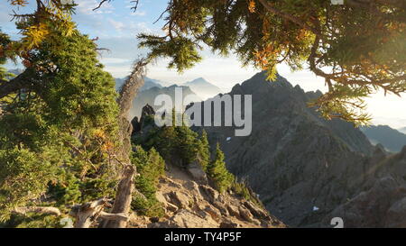 Sonnenaufgang auf dem Mt Elinor Stockfoto