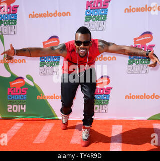Sänger Mario besucht das Nickelodeon Kids' Choice Sports Awards an der UCLA Pauley Pavillion in Los Angeles am 17. Juli 2014. UPI/Jim Ruymen Stockfoto