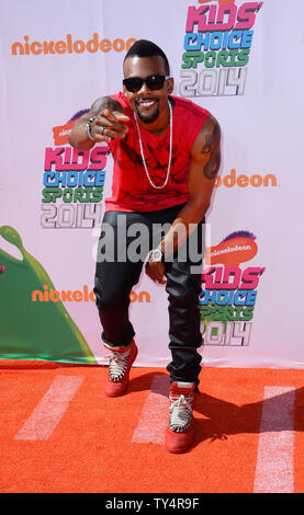 Sänger Mario besucht das Nickelodeon Kids' Choice Sports Awards an der UCLA Pauley Pavillion in Los Angeles am 17. Juli 2014. UPI/Jim Ruymen Stockfoto