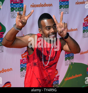 Sänger Mario besucht das Nickelodeon Kids' Choice Sports Awards an der UCLA Pauley Pavillion in Los Angeles am 17. Juli 2014. UPI/Jim Ruymen Stockfoto