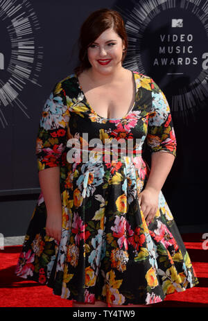 Recording Artist Mary Lambert kommt an der 2014 MTV Video Music Awards im Forum in Inglewood, Kalifornien am 24. August 2014. UPI/Jim Ruymen Stockfoto