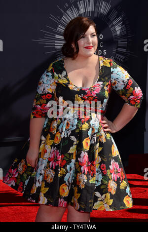 Recording Artist Mary Lambert kommt an der 2014 MTV Video Music Awards im Forum in Inglewood, Kalifornien am 24. August 2014. UPI/Jim Ruymen Stockfoto