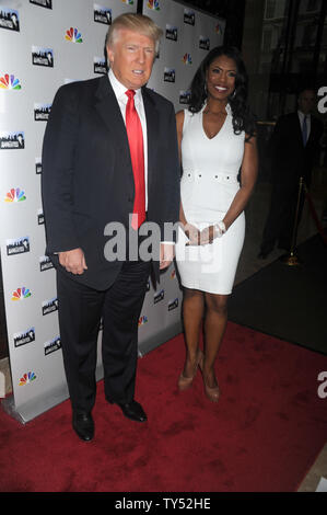 Manhattan, Vereinigten Staaten von Amerika. 31 Dez, 2008. NEW YORK, NY - 01. APRIL 2013: (ARCHIVFOTO) Omarosa Manigault Newman wurde angeblich nach einem Celebrity Big Brother Wettbewerb ins Krankenhaus eingeliefert, nach einem Gespräch zwischen Kollegen Kandidaten Ross Mathews und Marissa Jaret Winokur." Am 10. Februar 2018 in New York City. Personen: Donald Trump, Omarosa Manigault Newman Credit: Stürme Media Group/Alamy leben Nachrichten Stockfoto