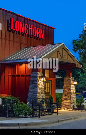 LongHorn Steakhouse in Lawrenceville (Atlanta), Georgia. (USA) Stockfoto