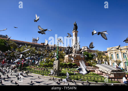 Plaza Murillo und National Congress. La Paz. Bolivien Stockfoto