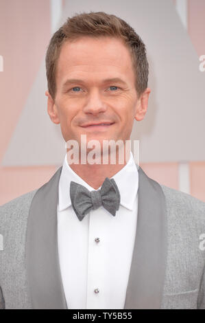 Oscar's Host Neil Patrick Harris kommt bei den 87. Academy Awards im Hollywood & Highland Center in Los Angeles am 22. Februar 2015. Foto von Kevin Dietsch/UPI Stockfoto