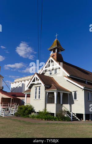 Das Holz weatherboard Saint Michael und alle Heiligen Kirche auf Alford Straße Kingaroy Queensland Australien Stockfoto