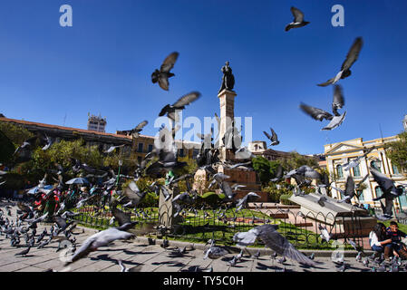 Plaza Murillo und National Congress. La Paz. Bolivien Stockfoto