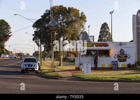 Eine der Regionen Hauptkulturen (Peanut) zum Verkauf direkt an die Öffentlichkeit Kingaroy Queensland Australien Stockfoto