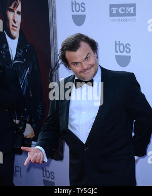 Schauspieler Jack Black besucht 43. American Film Institute Life Achievement Award Hommage an Steve Martin auf der Dolby Theatre in Hollywood" in Los Angeles am 4. Juni 2015. Der Tribut feierte Martin's vielfältige Karriere von mehr als 40 Jahren in Film, TV, Theater, Bücher und Musik. Foto von Jim Ruymen/UPI Stockfoto