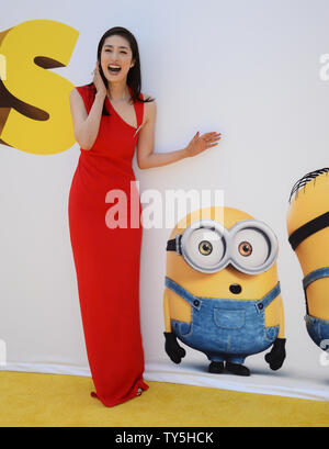 Schauspielerin Yuki Amami besucht die Premiere der animierte motion picture Komödie 'Minions' im Shrine Auditorium in Los Angeles am 27. Juni 2015. Storyline: Schergen Stuart, Kevin und Bob sind von Scarlet Overkill (Sandra Bullock), eine super-Bösewicht, der, neben ihrem Erfinder mann Kraut (Jon Hamm), Luken einen Plot um die Welt zu übernehmen. Foto von Jim Ruymen/UPI Stockfoto