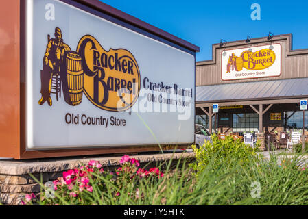 Cracker Barrel Old Country Store Restaurant in Snellville, Georgia. (USA) Stockfoto