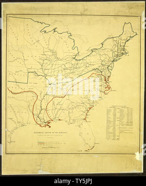 Historische Skizze der Rebellion. Im Büro der US-Küstenwache, A. D. Bache, Supdt veröffentlicht. [Ausgabe] Juli 1863., 07/1863 Stockfoto