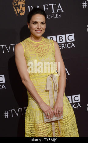 Schauspielerin Lana Parrilla nimmt an den jährlichen BAFTA Los Angeles TV Kaffee an der SLS Hotel in Los Angeles am 19. September 2015. Foto von Jim Ruymen/UPI Stockfoto