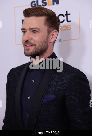 Honoree Justin Timberlake besucht die GLSEN Respekt Auszeichnungen im Beverly Wilshire Four Seasons Hotel in Beverly Hills, Kalifornien am 23. Oktober 2015. Foto von Jim Ruymen/UPI. Stockfoto