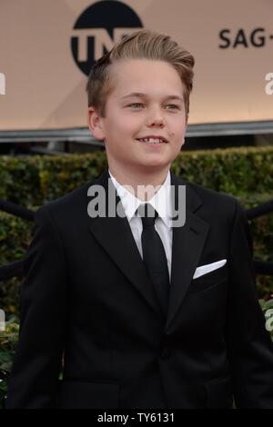 Schauspieler Mason Vale Baumwolle nimmt an der 22. jährlichen Screen Actors Guild Awards im Shrine Auditorium & Expo Hall in Los Angeles, Kalifornien am 30. Januar 2016. Foto von Jim Ruymen/UPI Stockfoto