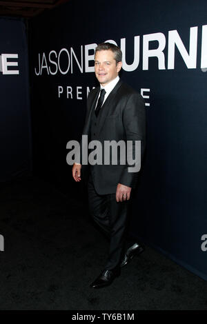 Warf Mitglied Matt Damon besucht die Premiere des Motion picture Thriller 'Jason Bourne' im Caesars Palace in Las Vegas, Nevada am 18. Juli 2016. Storyline: Jason Bourne, jetzt daran zu erinnern, wer er wirklich ist, versucht, versteckte Wahrheiten über seine Vergangenheit aufzudecken. Foto von James Atoa/UPI Stockfoto