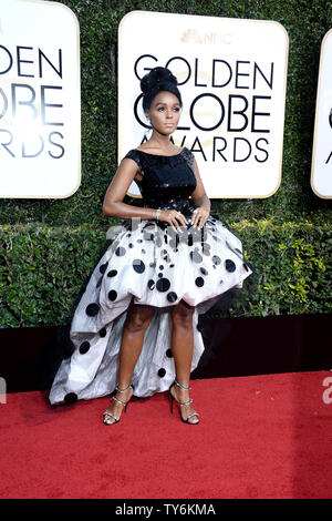 Janelle Monae besucht die 74. jährliche Golden Globe Awards im Beverly Hilton Hotel in Beverly Hills, Kalifornien am 8. Januar 2017. Foto von Jim Ruymen/UPI Stockfoto