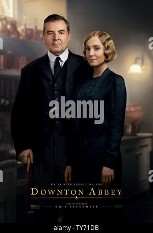 Erscheinungsdatum: September 20, 2019 Title: Downton Abbey STUDIO: Focus Features Regie: Michael Engler PLOT: Aus der Hit-TV-Serie Downton Abtei angepasst, erzählt die Geschichte der Familie von Crawley, ein wohlhabender Besitzer eines großen Immobilien in der englischen Landschaft im frühen 20. Jahrhundert. STARRING: BRENDAN COYLE als John Bates, JOANNE FROGGATT wie Anna Bates. (Bild: © Focus Features/Entertainment Bilder) Stockfoto