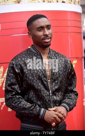 Schauspieler Demetrius Shipp jr. sorgt sich die MTV-Film & TV Awards im Shrine Auditorium in Los Angeles am 7. Mai 2017. Es wird die 26. Ausgabe des Awards, die zum ersten Mal anwesenden Ehren für die Arbeit in Fernsehen und Kino. Foto von Christine Kauen/UPI Stockfoto