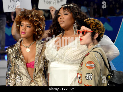 Lizzo kommt für die 34. jährlichen MTV Video Music Awards im Forum in Inglewood, Kalifornien am 27. August 2017. Foto von Jim Ruymen/UPI Stockfoto