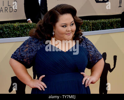 Jolene Purdy kommt für die der 24. jährliche SAG Awards im Shrine Auditorium in Los Angeles am 21. Januar 2018. Die Screen Actors Guild Awards werden live auf TNT und TBS ausgestrahlt werden. Foto von Jim Ruymen/UPI Stockfoto