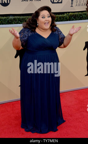 Jolene Purdy kommt für die der 24. jährliche SAG Awards im Shrine Auditorium in Los Angeles am 21. Januar 2018. Die Screen Actors Guild Awards werden live auf TNT und TBS ausgestrahlt werden. Foto von Jim Ruymen/UPI Stockfoto