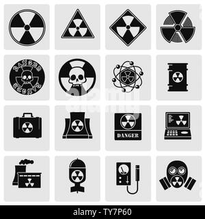 Strahlung verbundenen Symbole auf dem Hintergrund für Grafik- und Webdesign. Einfache Abbildung. Internet Konzept Symbol für Website Taste oder mobile App. Stock Vektor